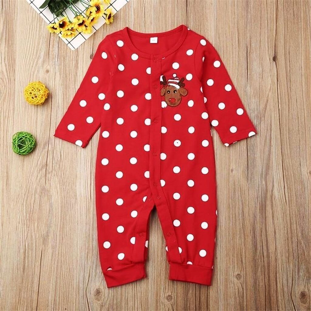 Personalized Baby Lovely Christmas Elk Romper | MCGift113