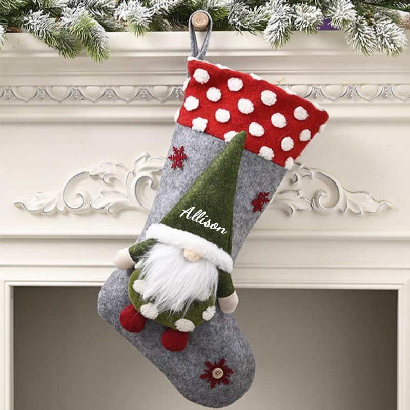 Personalized Gnomes Christmas Stocking | MCGift38