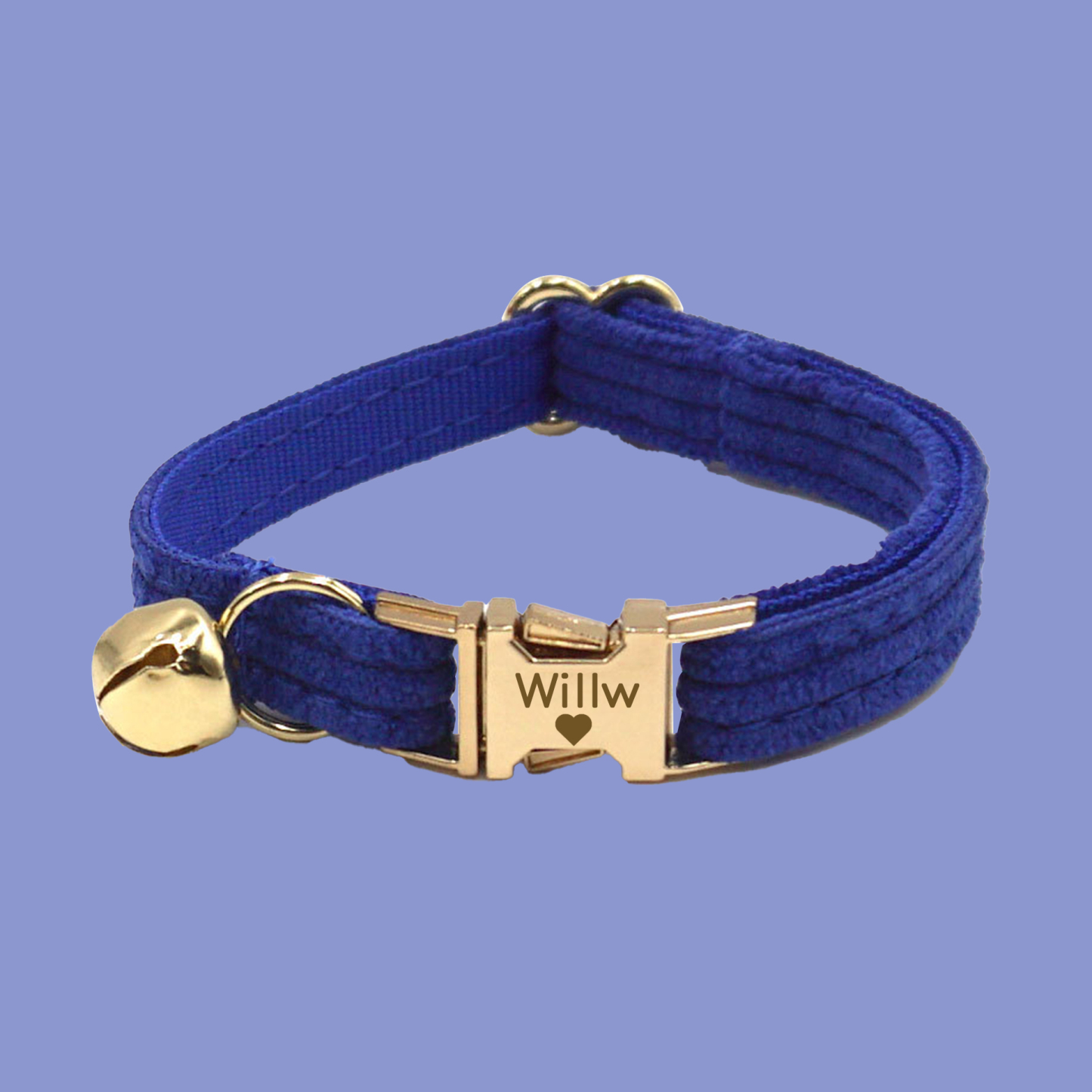 Personalized Velvet Engraved Cat Collar | BKPet95