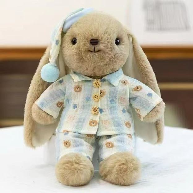 Personalized Baby Hand Embroidery Adorable Bunny Rabbit | CWToy176