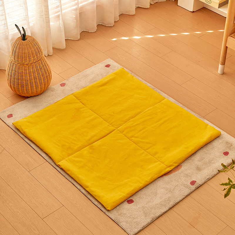 Kid Color Canvas Square Play Tepee Mat | CWToy4601