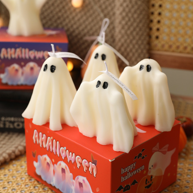 Halloween Decor Ghost Candles Set | CWHalloween15
