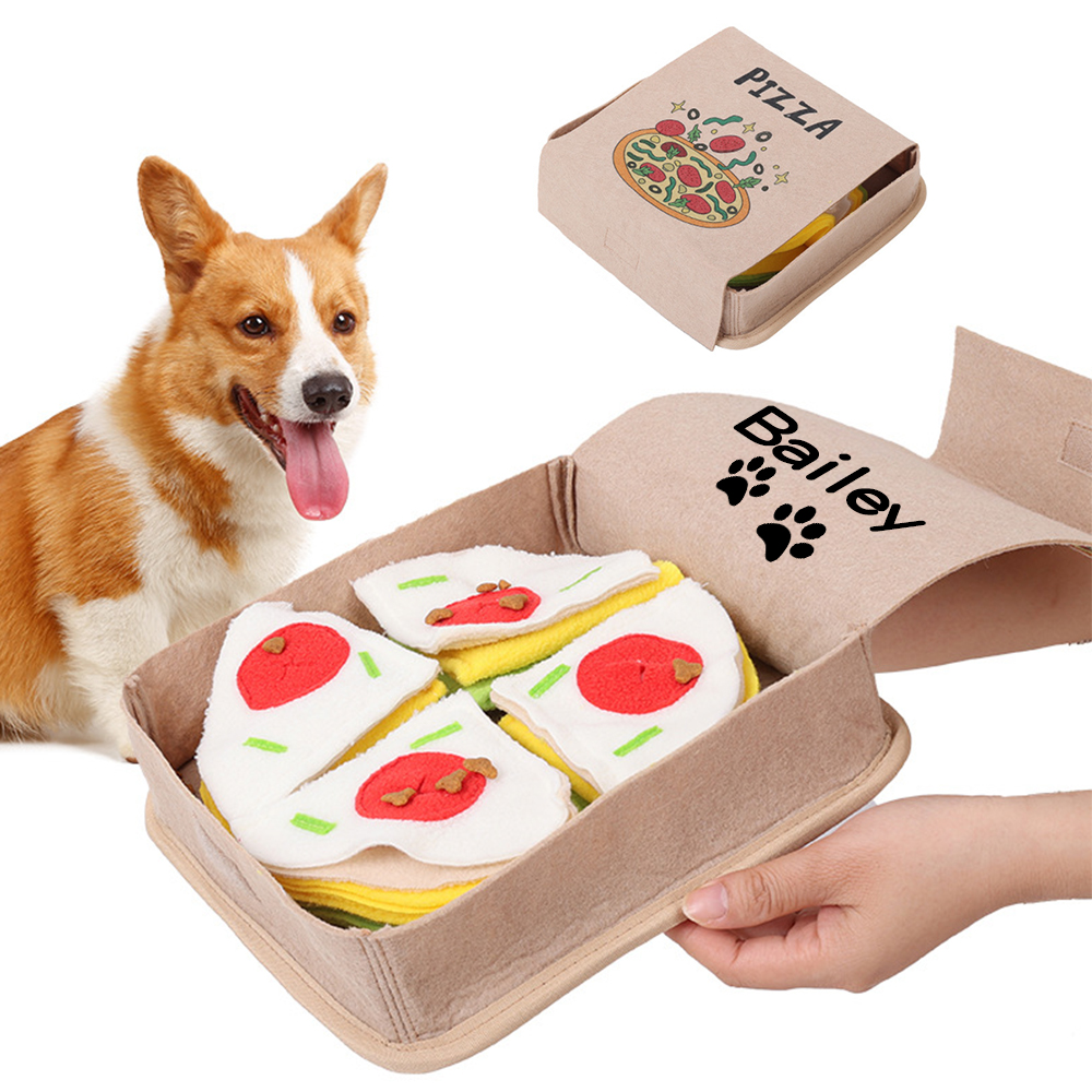 Personalized Pizza Box Pet Toys | BKPet136