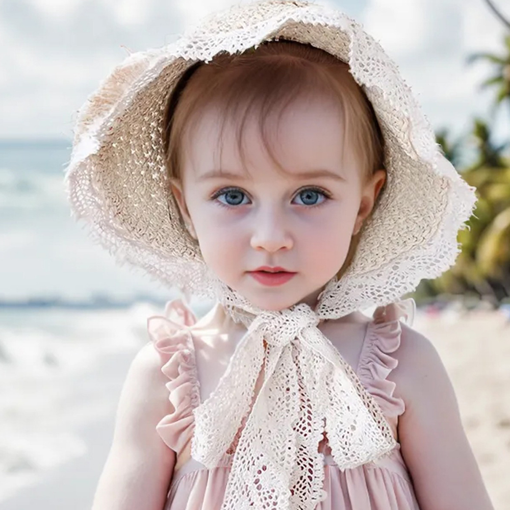 Personalized Summer Leather Patch Straw Hat for Comfort & Unique | CWBeach55