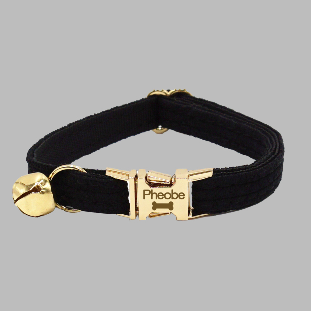 Personalized Velvet Engraved Cat Collar | BKPet95