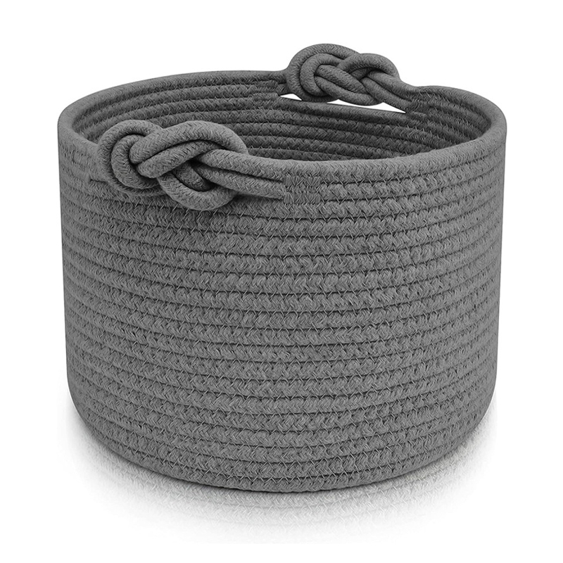 Personalized Knitted Wire Name Cotton Rope Basket | CWBaby91