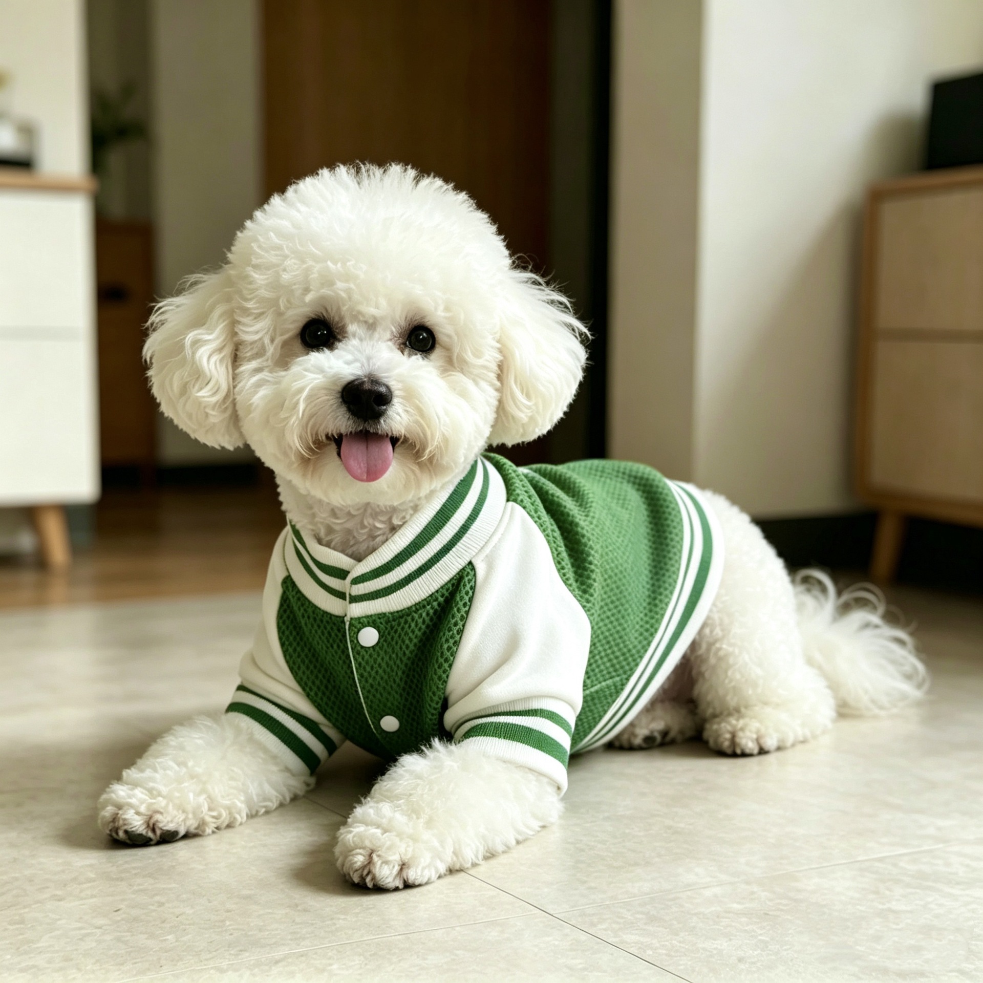 Personalized Embroidered Breathable Mesh Dog Baseball Jacket for Summer | MNCloth242