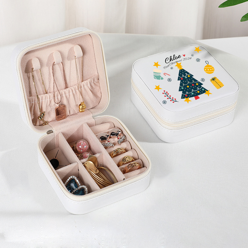 Personalized First Christmas Jewelry Box for Little Girl | MCGift78