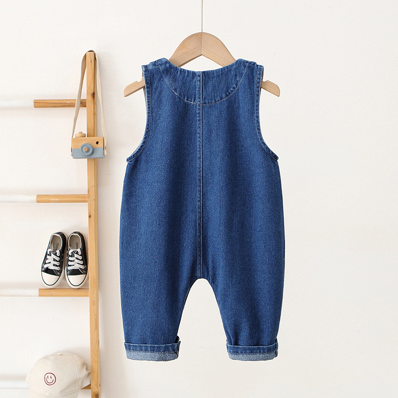 Personalized Baby Lovely Cozy Denim Overalls | CWBaby455