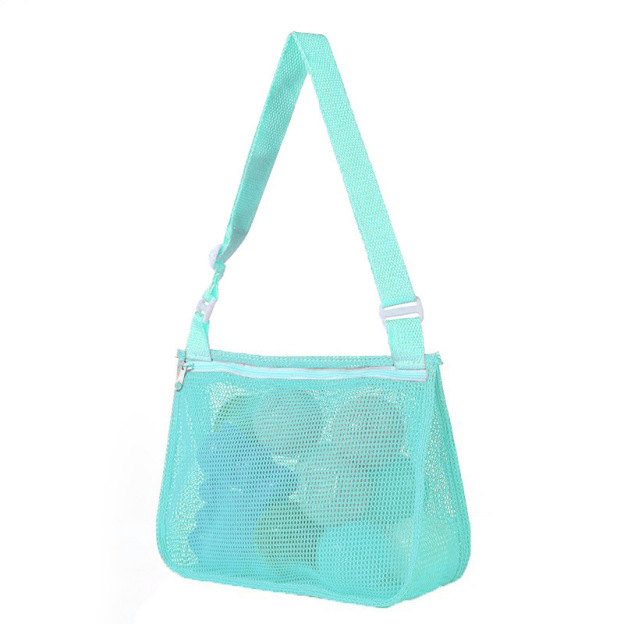 Personalized Seashell Zipper Mesh Beach Bag | CWBeach50