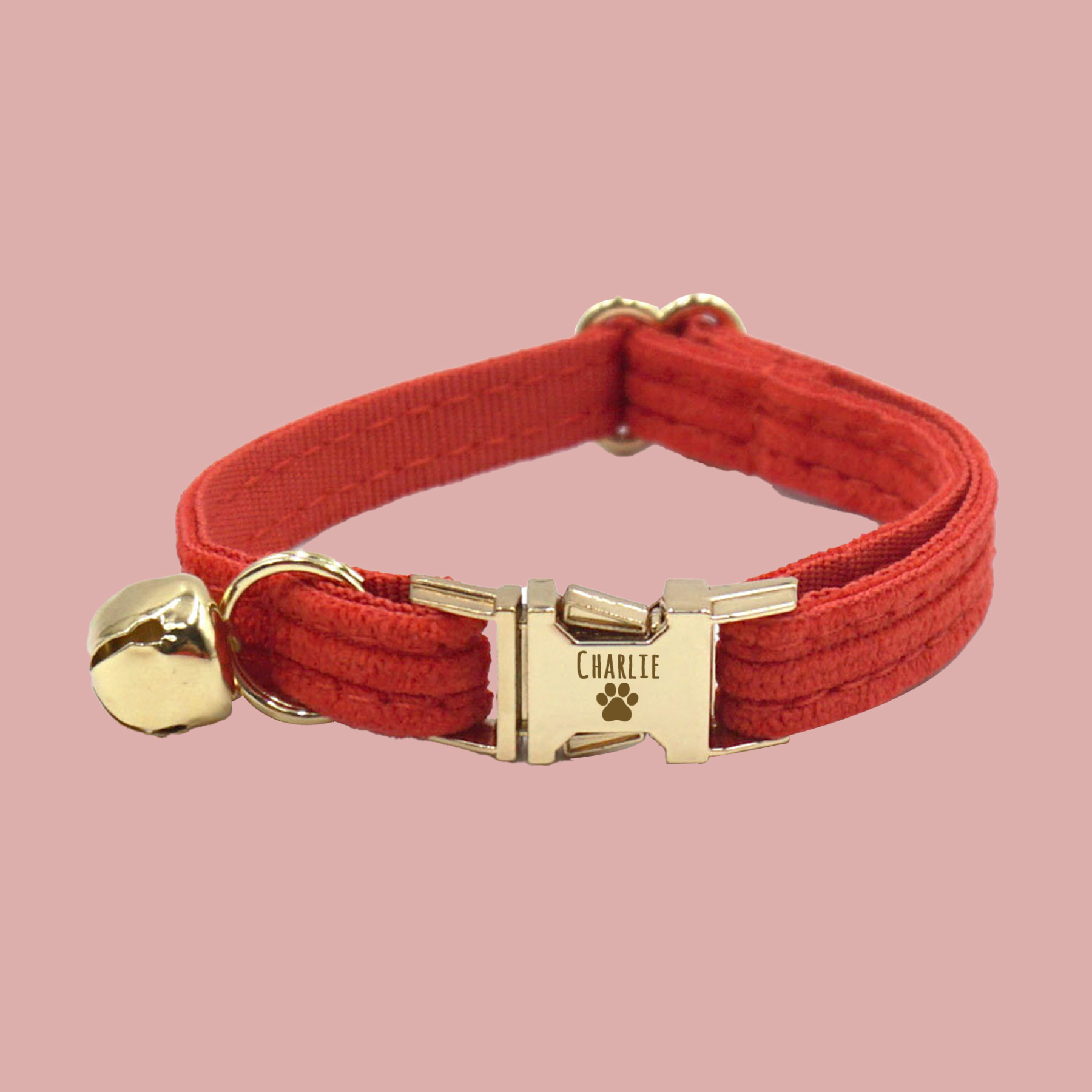 Personalized Velvet Engraved Cat Collar | BKPet95