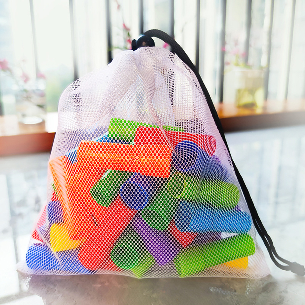 Personalized Beach Toy Collection Mesh Drawstring Bag | CWBeach150