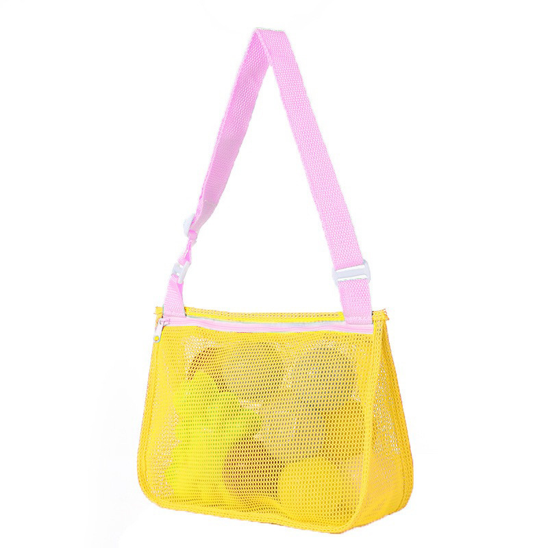 Personalized Seashell Zipper Mesh Beach Bag | CWBeach50