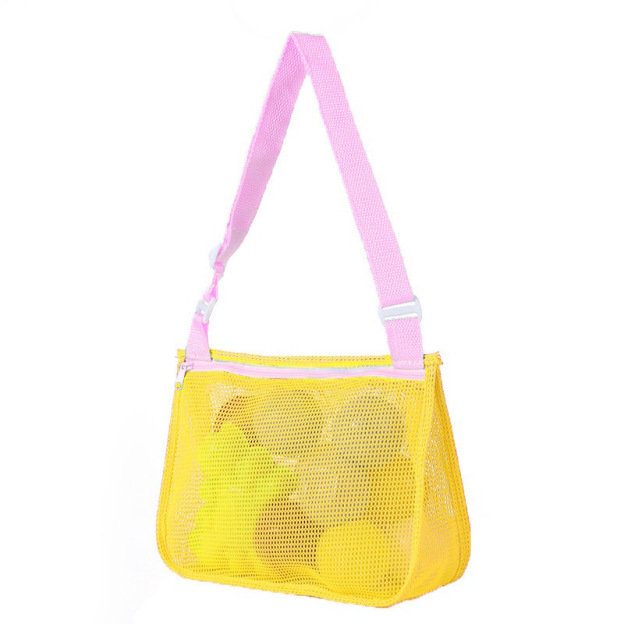 Personalized Seashell Zipper Mesh Beach Bag | CWBeach50