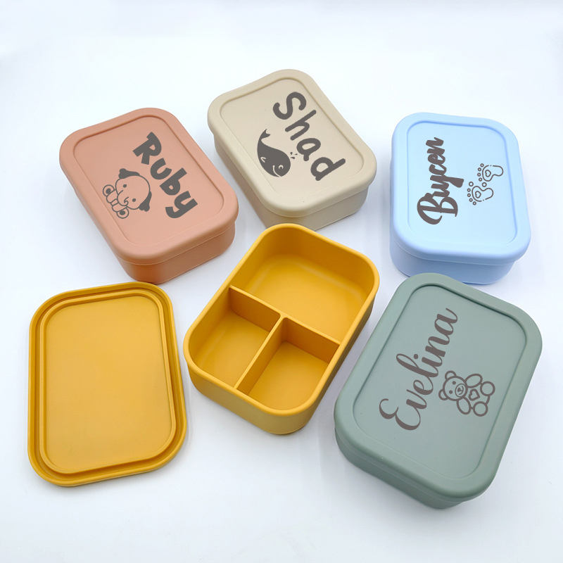 Personalized Kid Silicone Bento Lunch Box | CWToy57