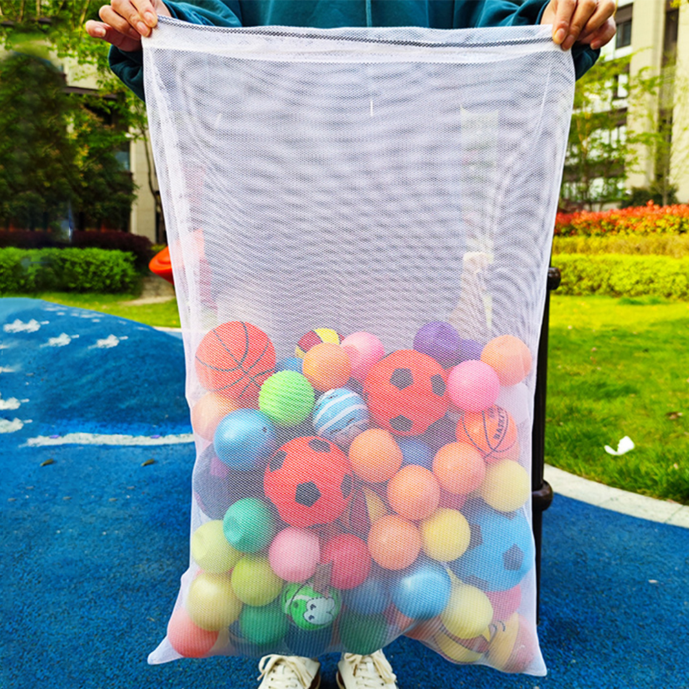 Personalized Beach Toy Collection Mesh Drawstring Bag | CWBeach150