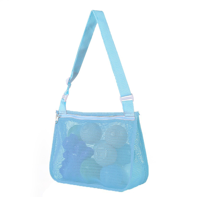 Personalized Seashell Zipper Mesh Beach Bag | CWBeach50