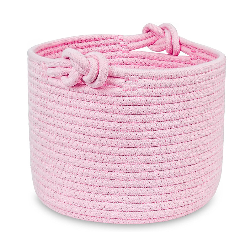 Personalized Knitted Wire Name Cotton Rope Basket | CWBaby91