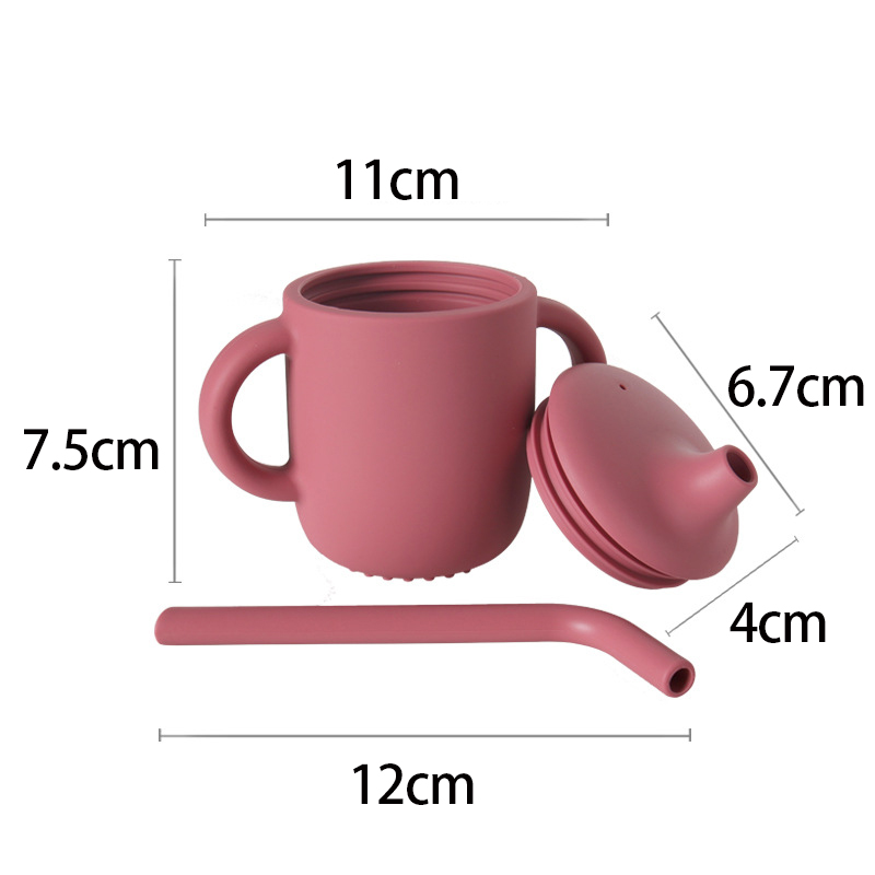 Personalised Baby Food Grade Sippy Silicone Cup  | CWBaby5301