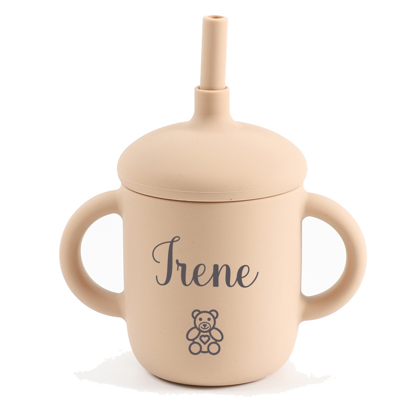 Personalised Baby Food Grade Sippy Silicone Cup  | CWBaby54