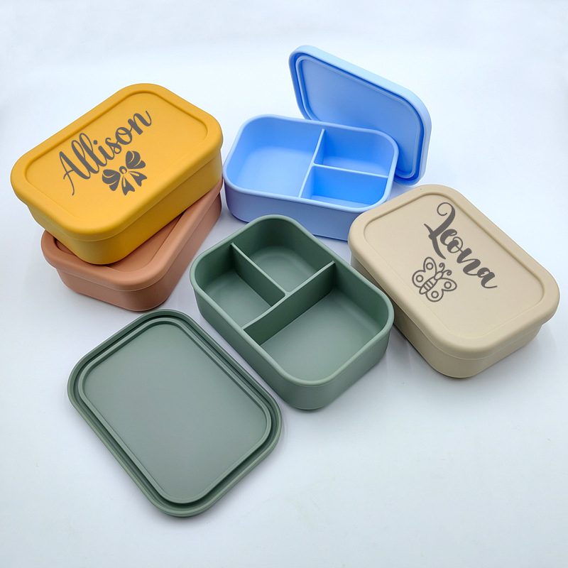Personalized Kid Silicone Bento Lunch Box | CWToy57