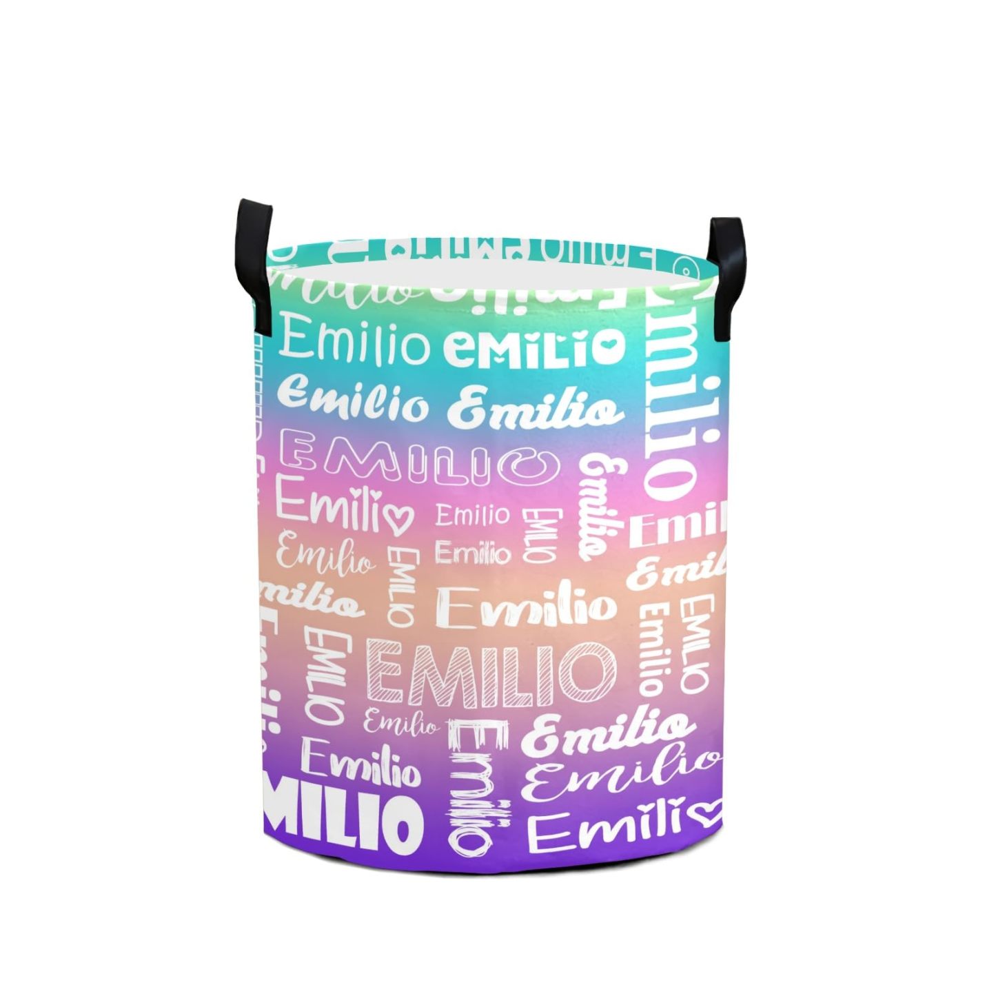 Personalized Laundry Collapsible Baskets with Handle | CWBasket04