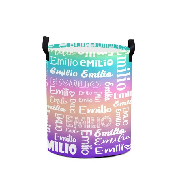 Personalized Laundry Collapsible Baskets with Handle | CWBasket04