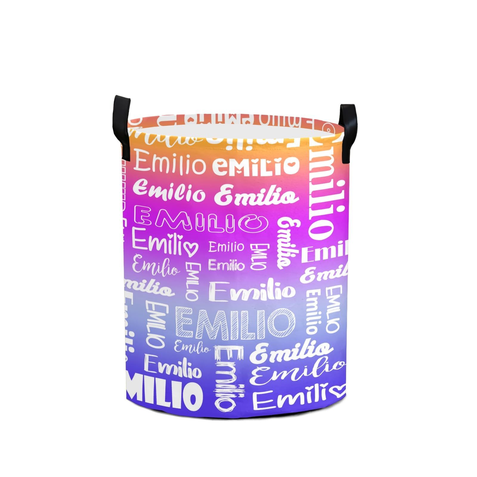 Personalized Laundry Collapsible Baskets with Handle | CWBasket04