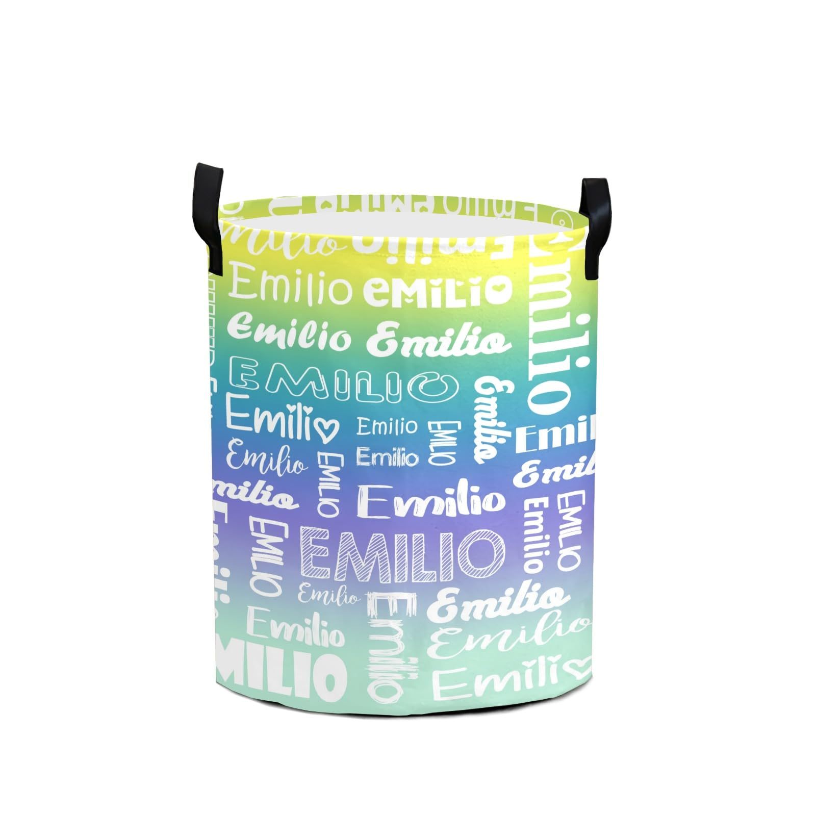 Personalized Laundry Collapsible Baskets with Handle | CWBasket04