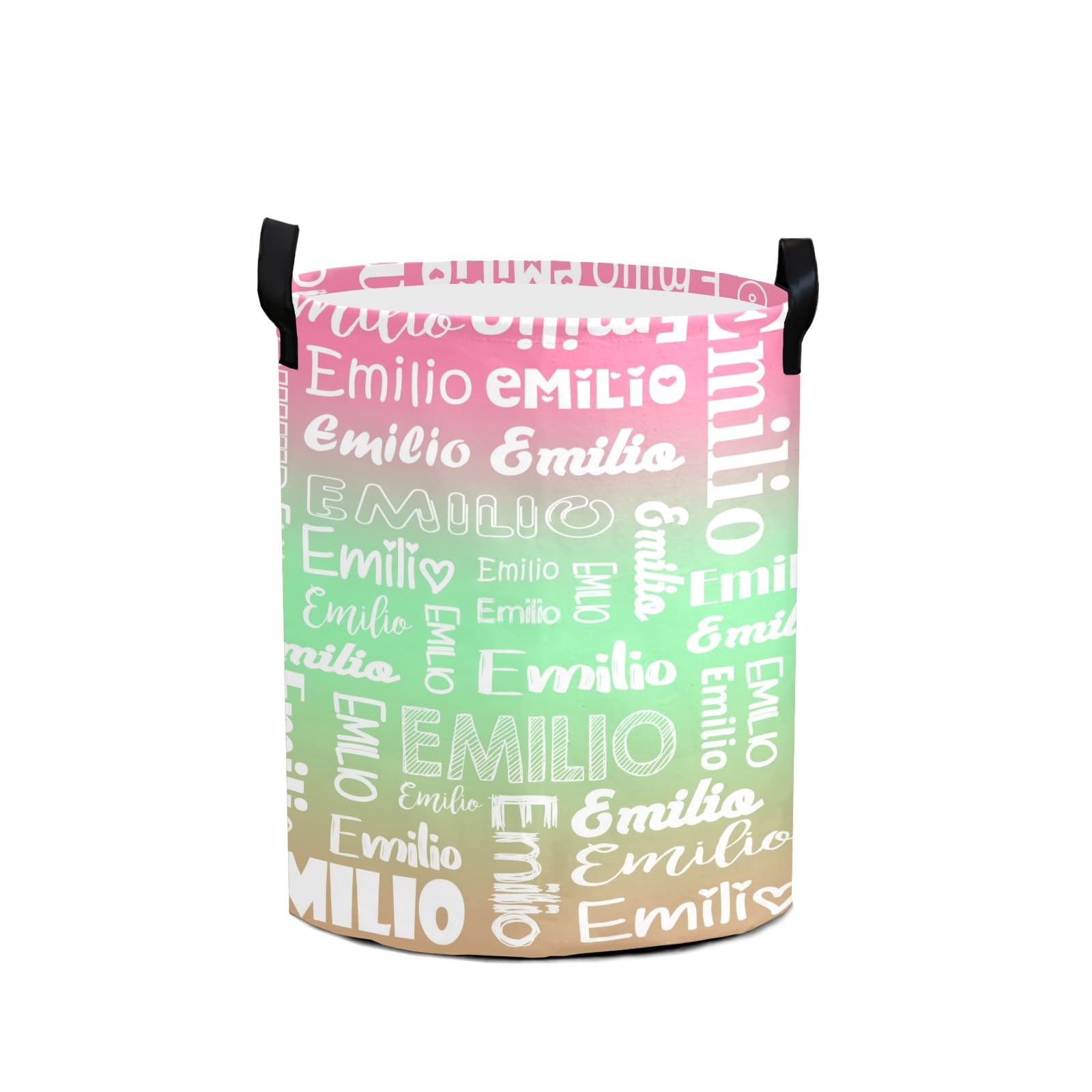 Personalized Laundry Collapsible Baskets with Handle | CWBasket04