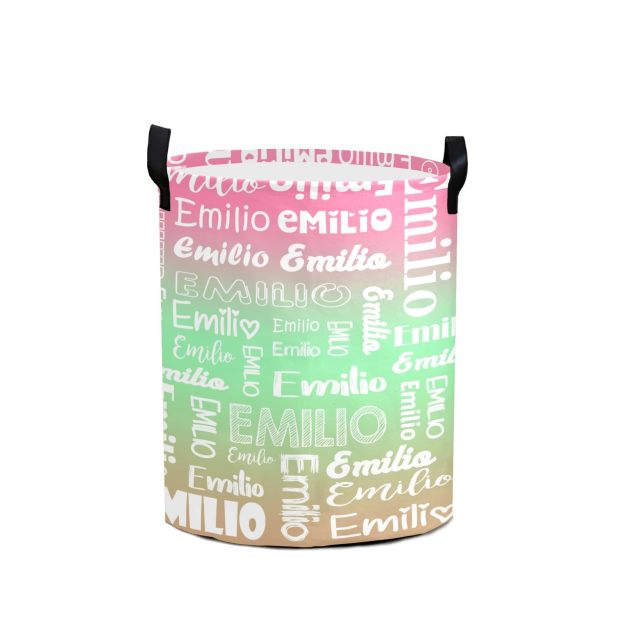 Personalized Laundry Collapsible Baskets with Handle | CWBasket04