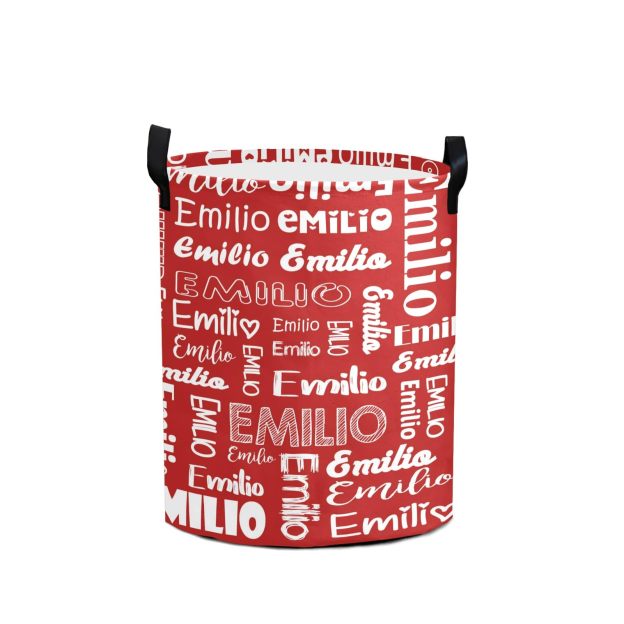Personalized Laundry Collapsible Baskets with Handle | CWBasket04
