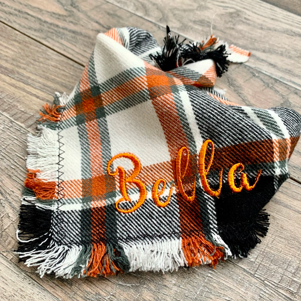 Personalized Autumn Dog Bandana for Comfort & Unique | BKPet19