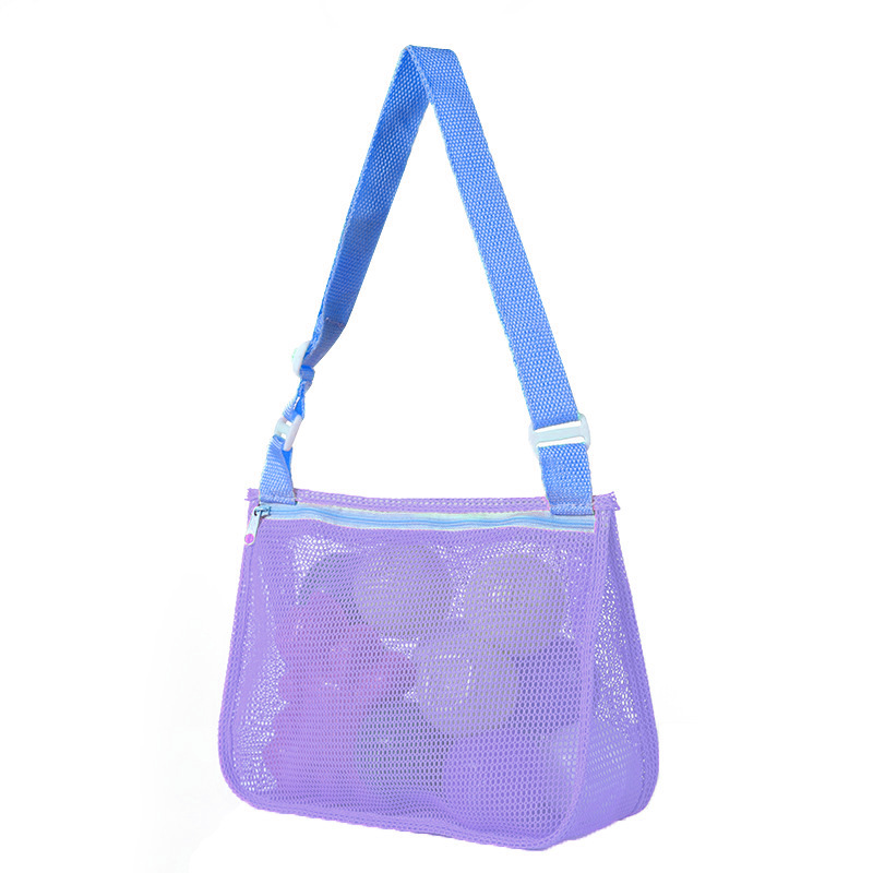 Personalized Seashell Zipper Mesh Beach Bag | CWBeach50