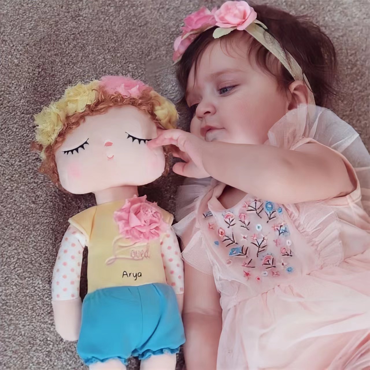 Personalized Kid's Angela Curls Doll | DEGMine04