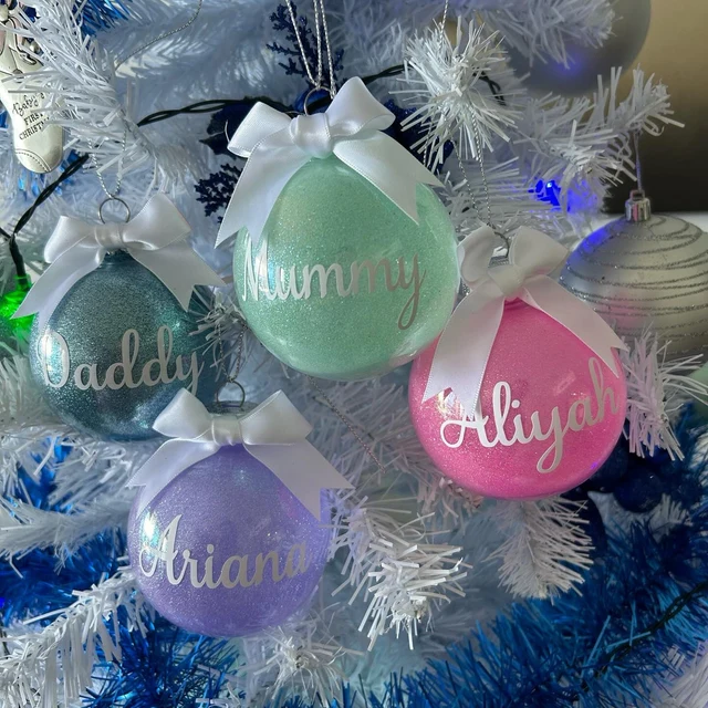 Personalised Christmas Bauble Ornaments (3 pcs/ Set) | MCGift20
