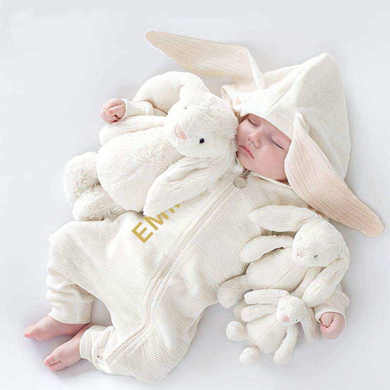 Personalized Baby Easter Rabbit Ears Gown | CWbaby40