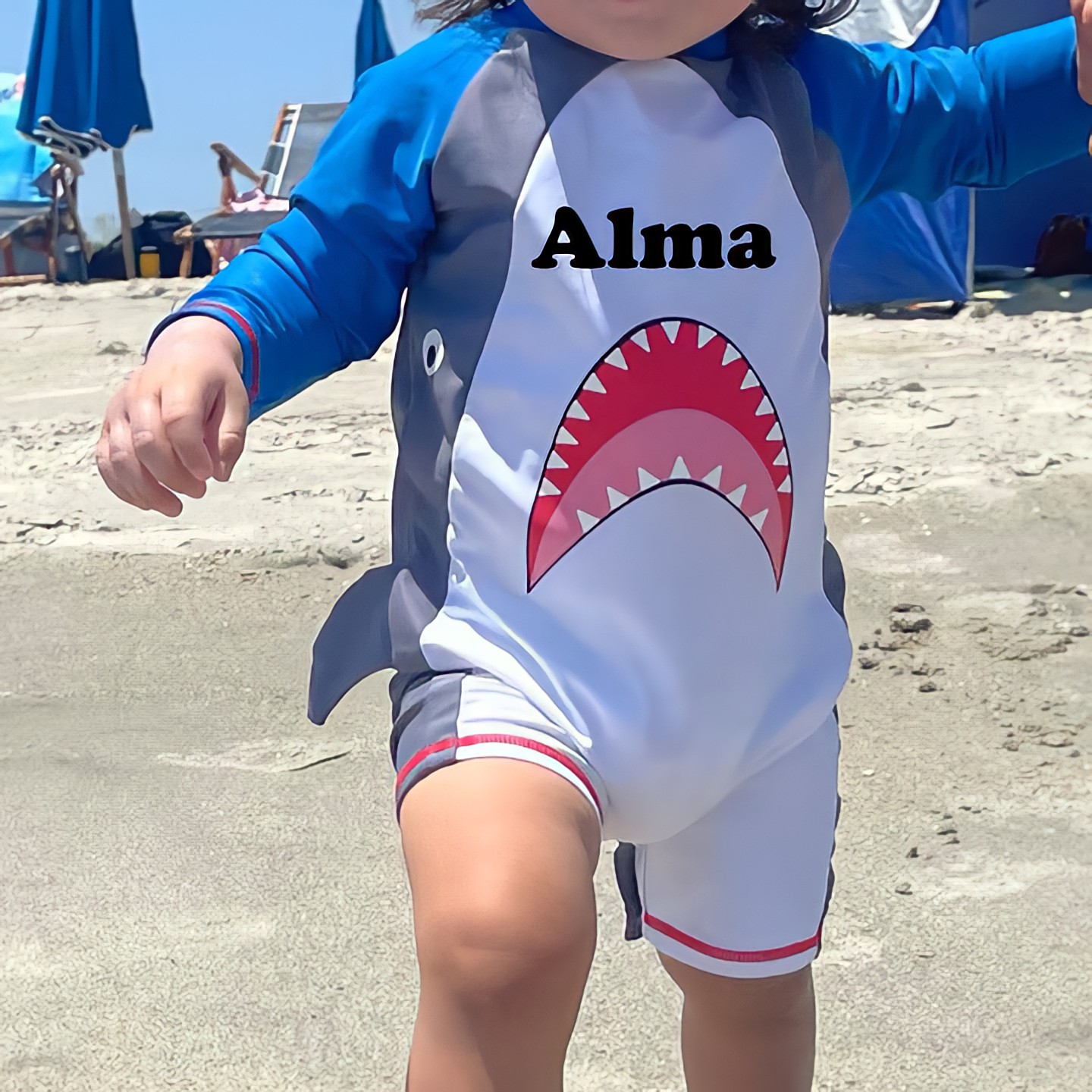 Personalized Shark Swimsuit for Comfort & Unique | CWBeach44