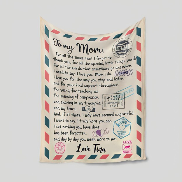Personalized Love Letter Blanket for Comfort & Unique | BKletter14