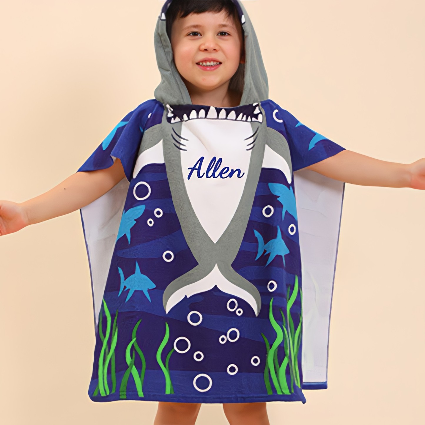 Personalized Embroidery Hooded Beach Towel for Summer & Beach | CWBeach82