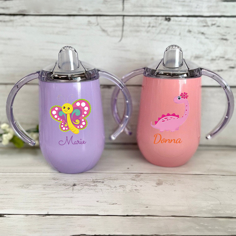 Personalized Lovely Stainless Steel Sippy Kids Cup  | Youcup04