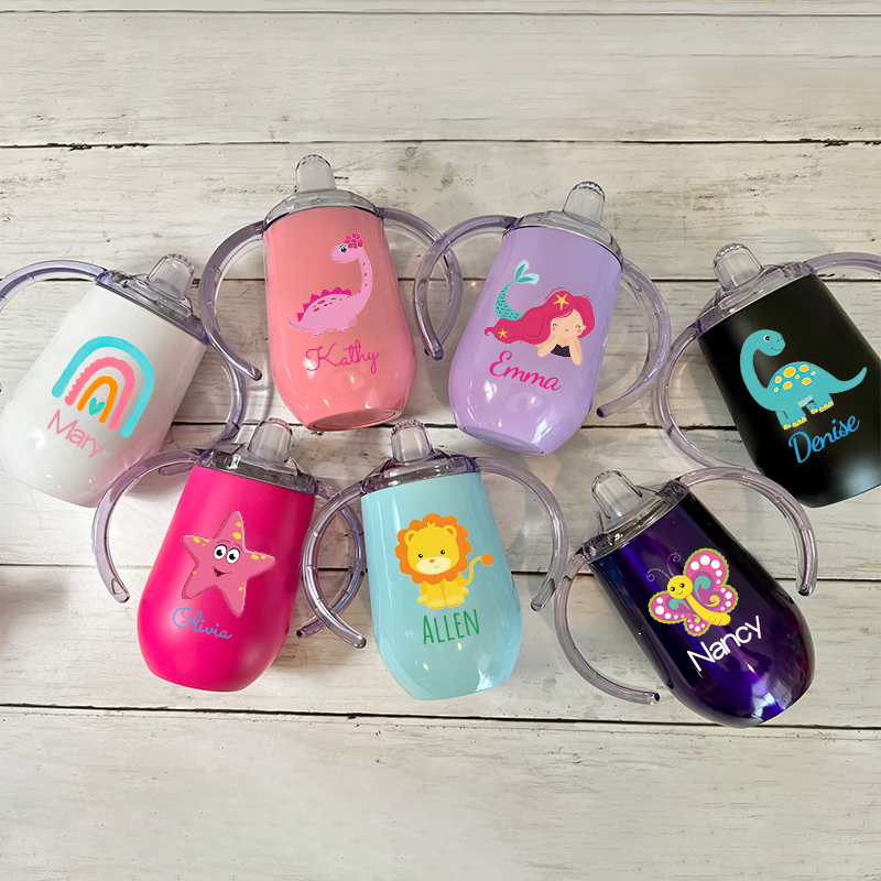 Personalized Lovely Stainless Steel Sippy Kids Cup  | Youcup04