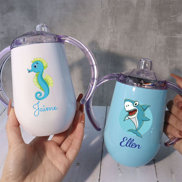 Personalized Lovely Stainless Steel Sippy Kids Cup  | Youcup04