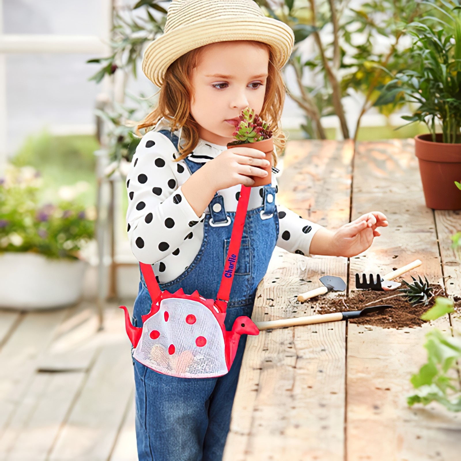 Personalized Dinosaur Seashell Zipper Mesh Beach Bag | CWBeach97