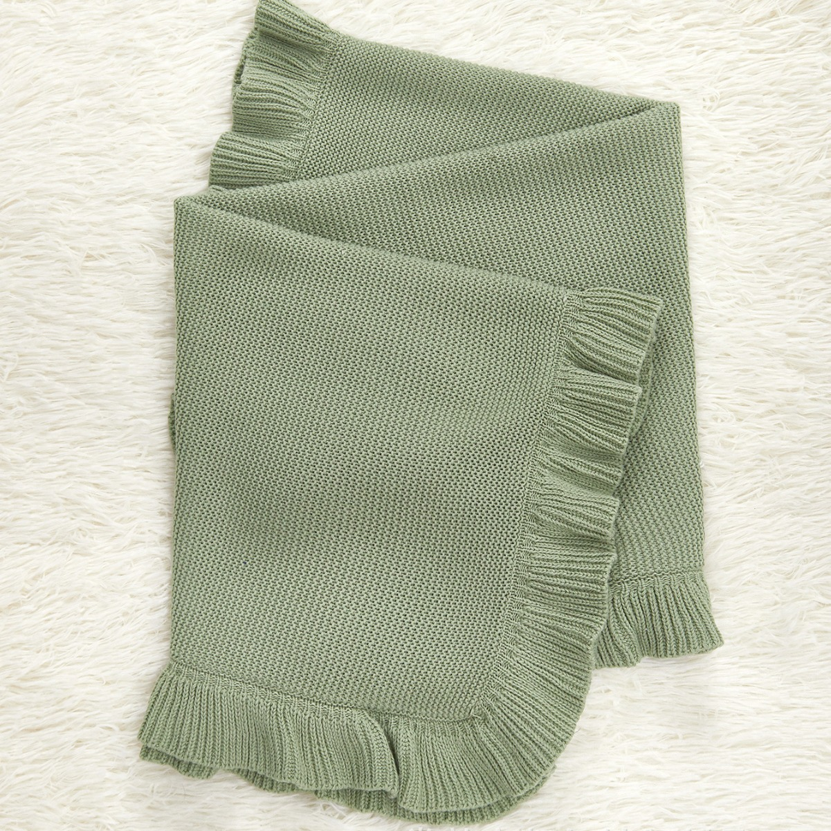 Personalized Embroidered Arabic Calligraphy Knitted Baby Blanket | CWBaby151