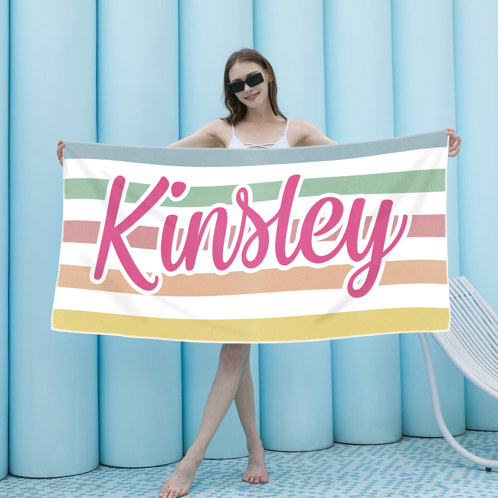 Personalized Lovely Kid Towel for Summer & Beach | CWTowel124