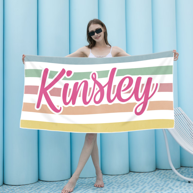 Personalized Lovely Kid Towel for Summer & Beach | CWTowel124