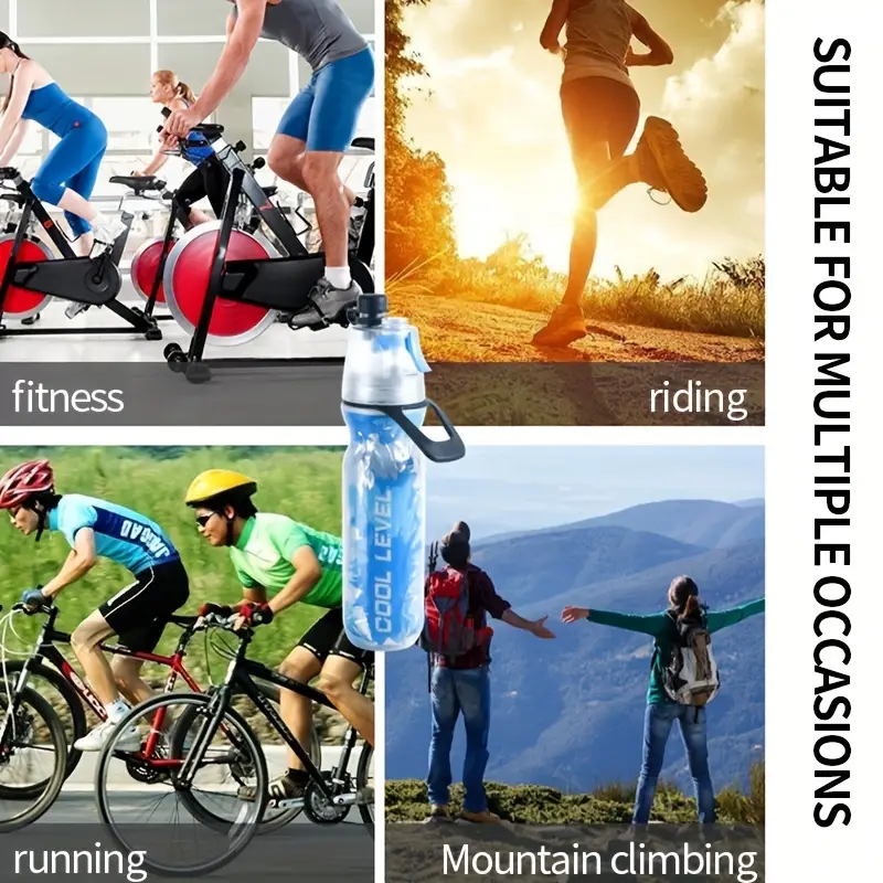 Personalised BPA Free 17oz Sport Cool Spray Water Bottle | YouBottle79