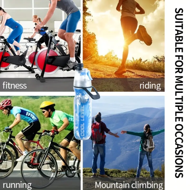 Personalised BPA Free 17oz Sport Cool Spray Water Bottle | YouBottle79