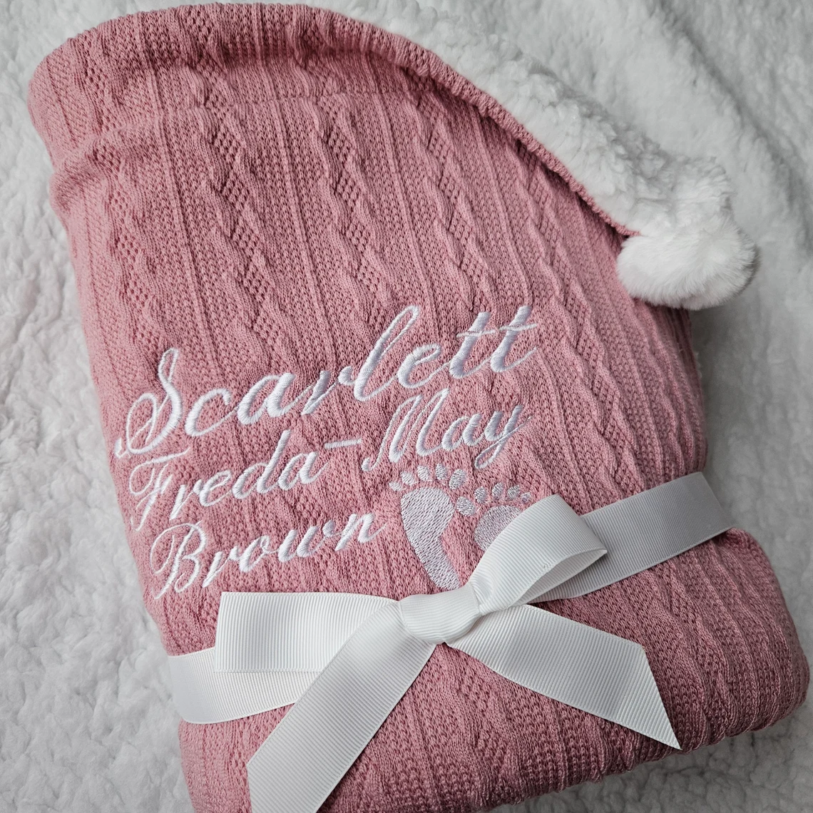 Personalized Embroidered Soft Fleece Baby Blanket | CWBaby79